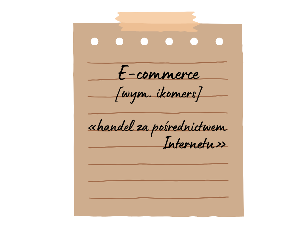 Co to jest e-commerce? Definicja słownika PWN