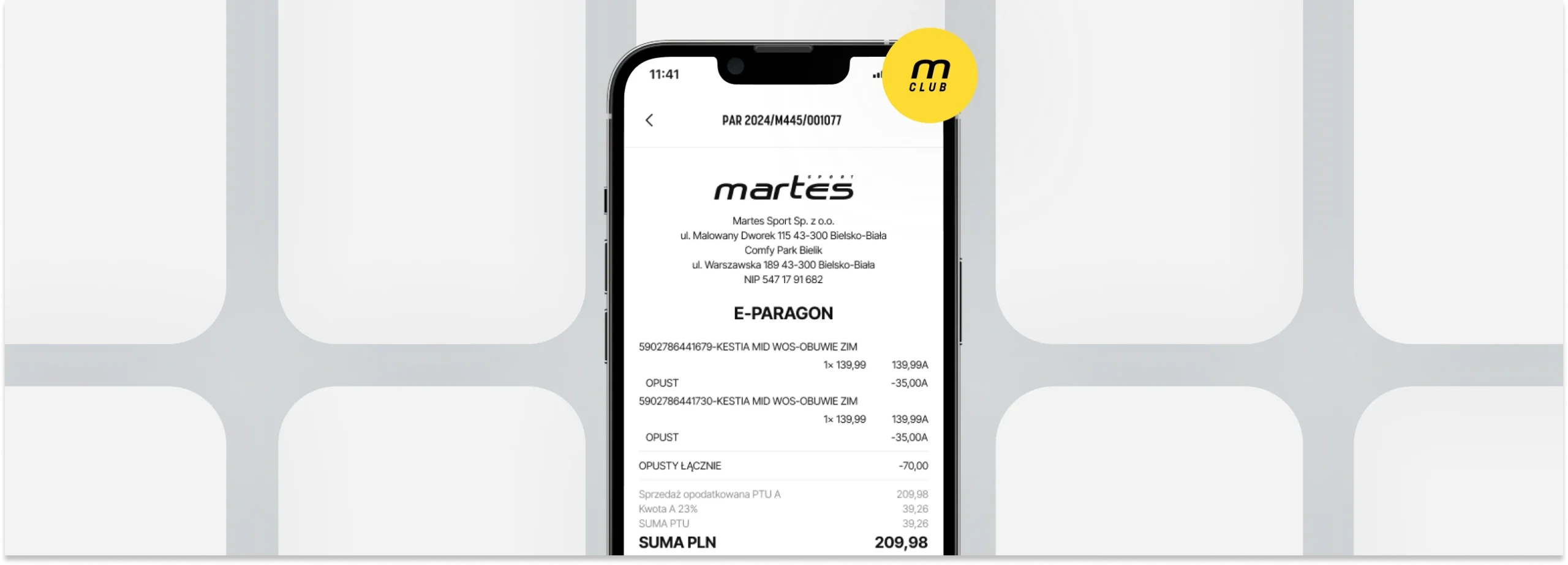 Aplikacja mobilna e-commerce e-paragon