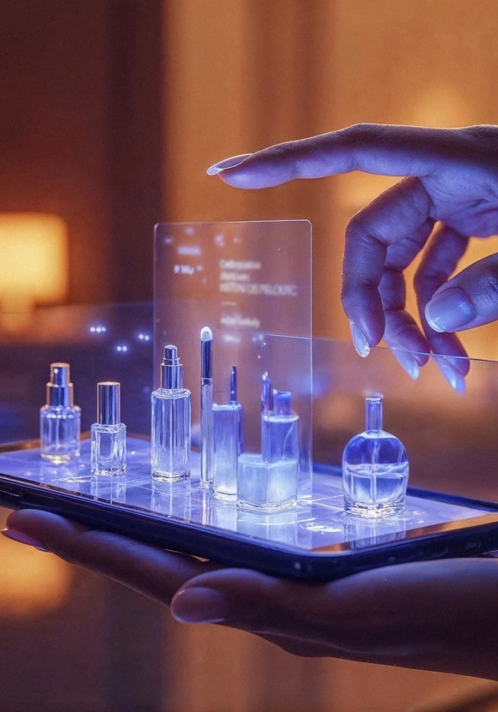 Futurystyczna ilustracja zakup&oacute;w za pomocą agentic commerce